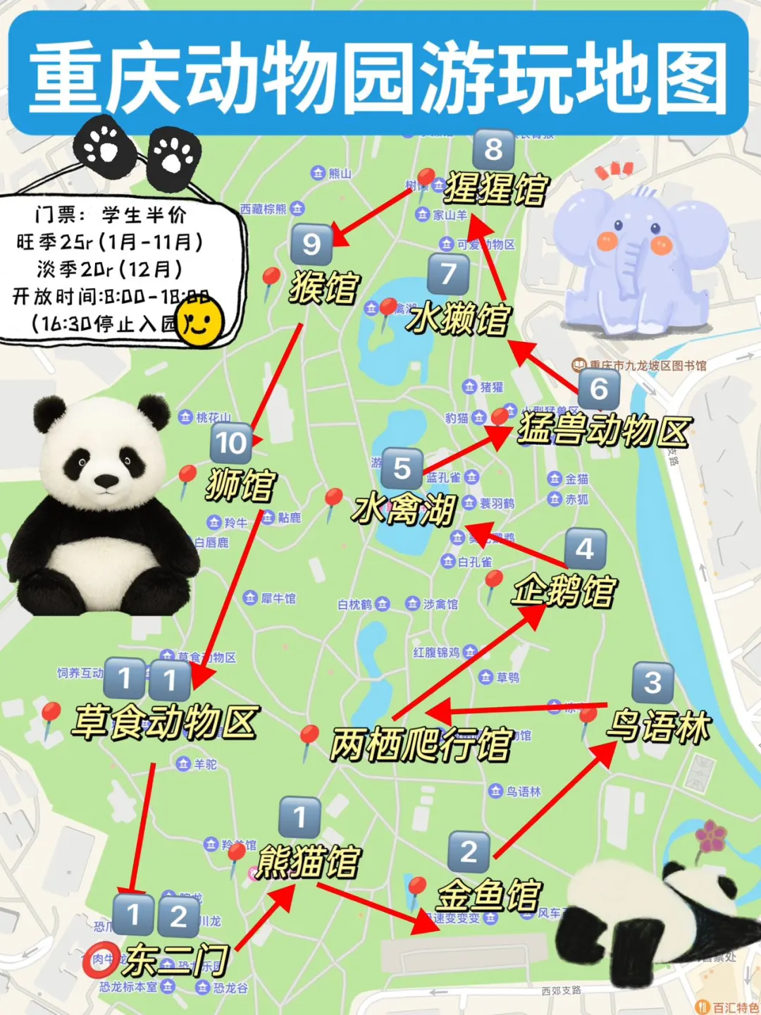 暑假准备去重庆动物园🐼的姐妹看这里…