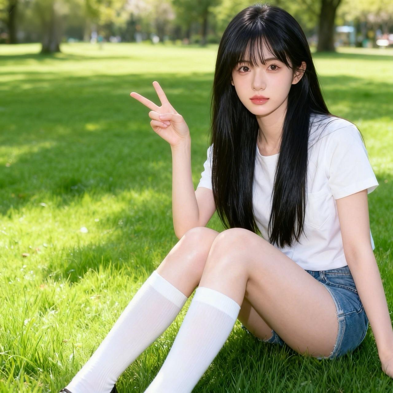 阳光下的少女，清新自然，青春洋溢！甜系少女照