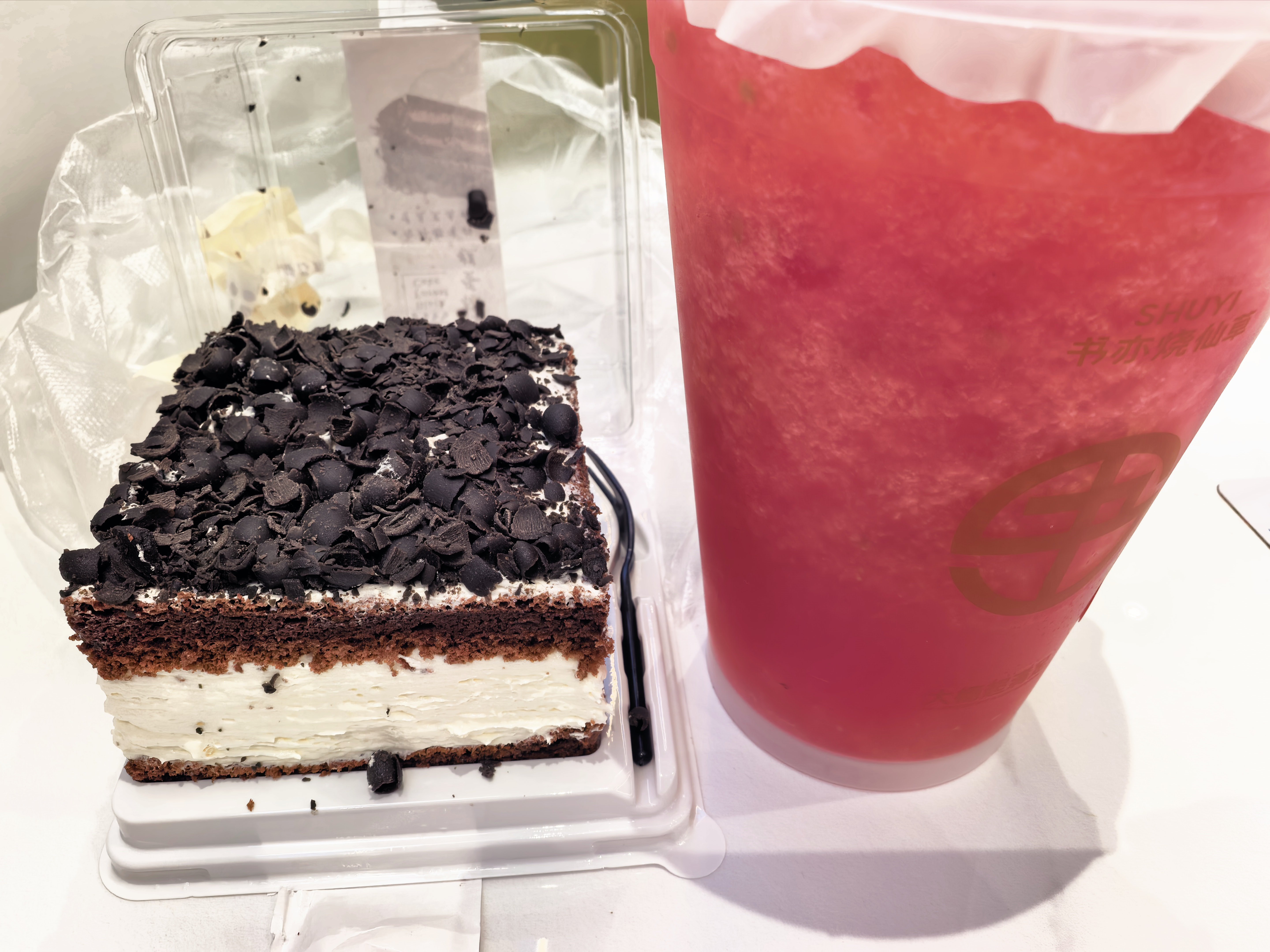记录生活一人食 混搭甜品🍰🍰🥤🥤周末去哪儿 ​​​