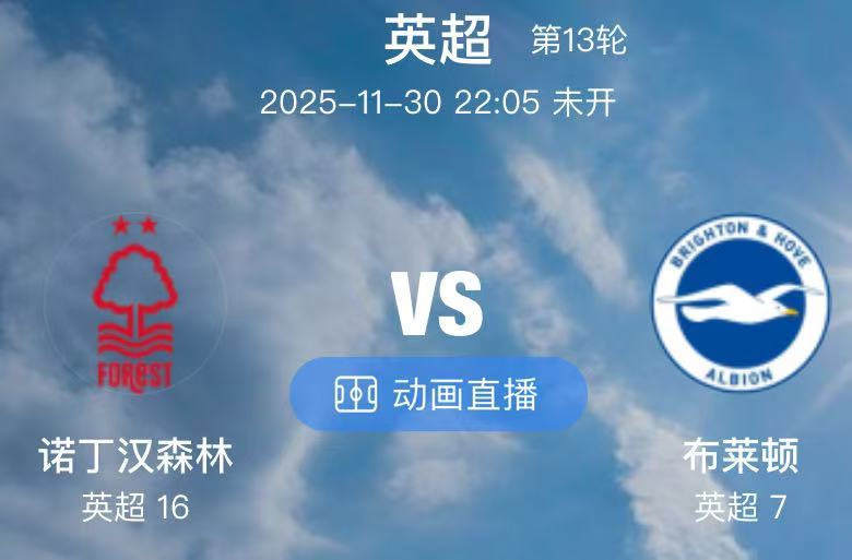 027 诺丁汉森林 VS 布莱顿（情报）1.森林本场比赛的重大利好消息是，他们的