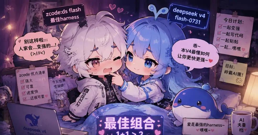 穷鬼套餐！Deepseek 最佳排挡竟然是！zcode
如果你买不起 glm 的