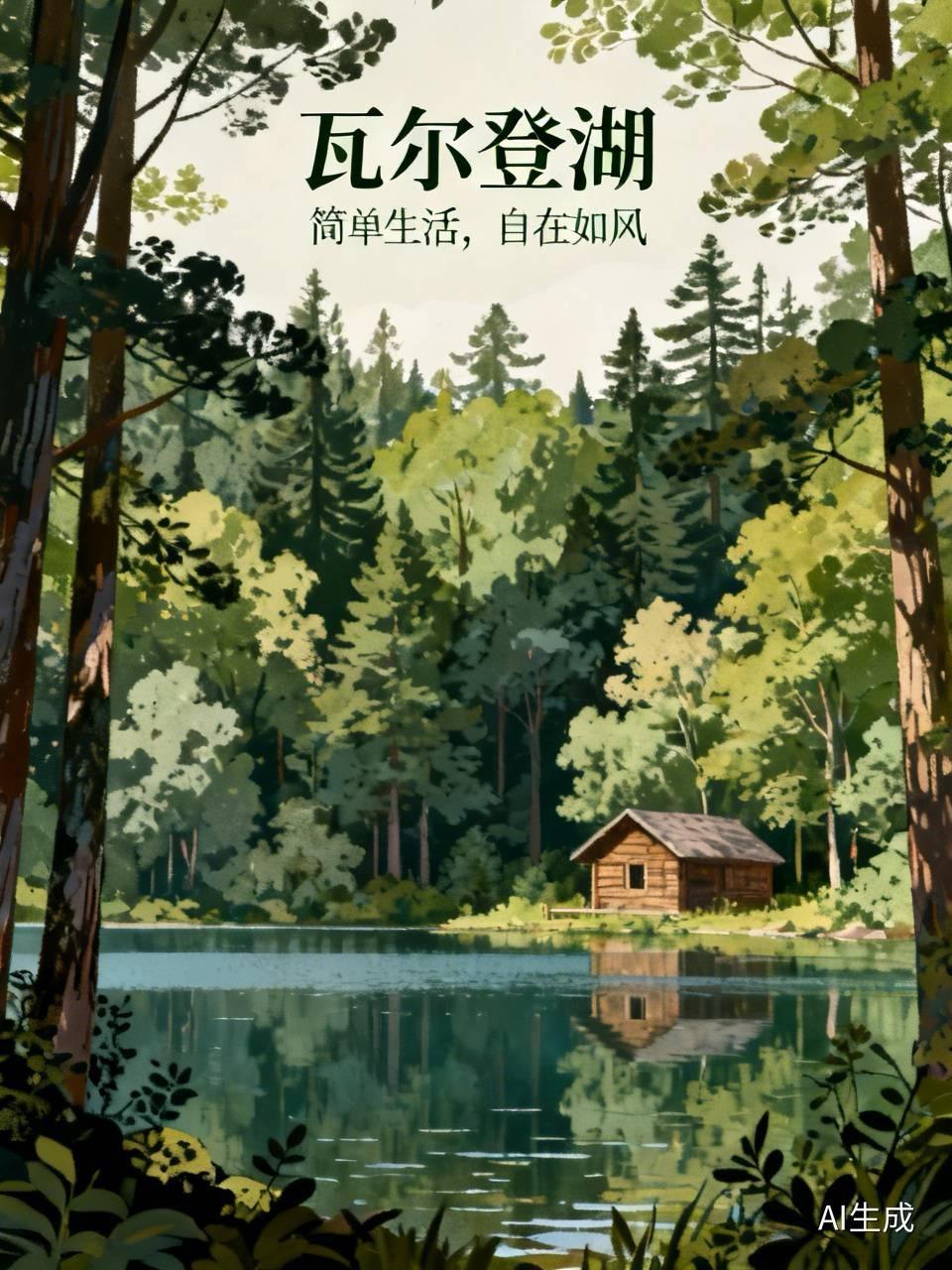 看到“瓦尔登湖”这几个字，脑子里蹦出来的就是一个画面：一个哈佛毕业的“怪人”，拎