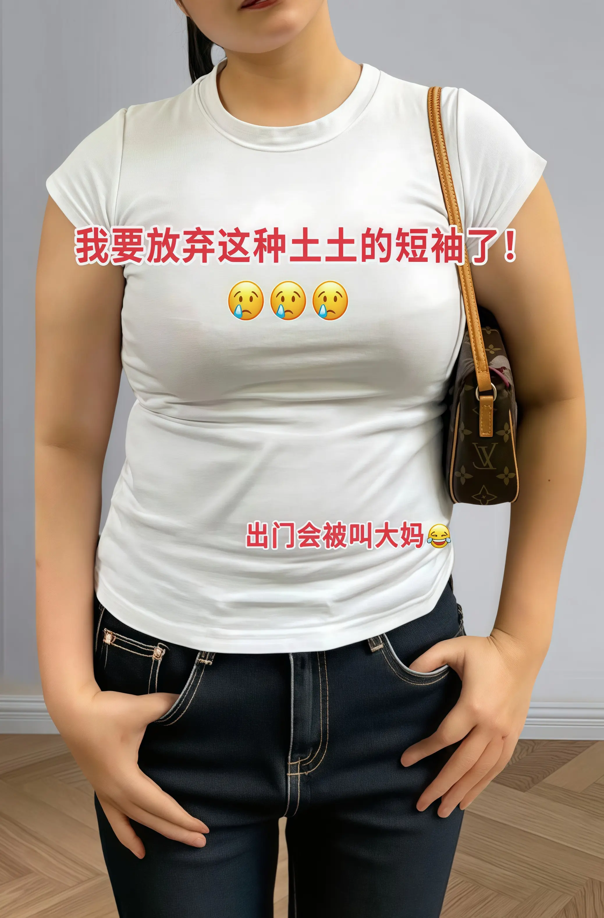 姐妹们看过来啊，我挖到宝啦！这件大码冰丝 T 恤简直是夏日救星级单品！...