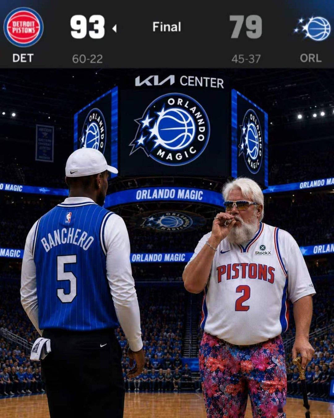 NBA 魔术啊魔术！这就是你们说的黑八越来越近？活塞3比3魔术