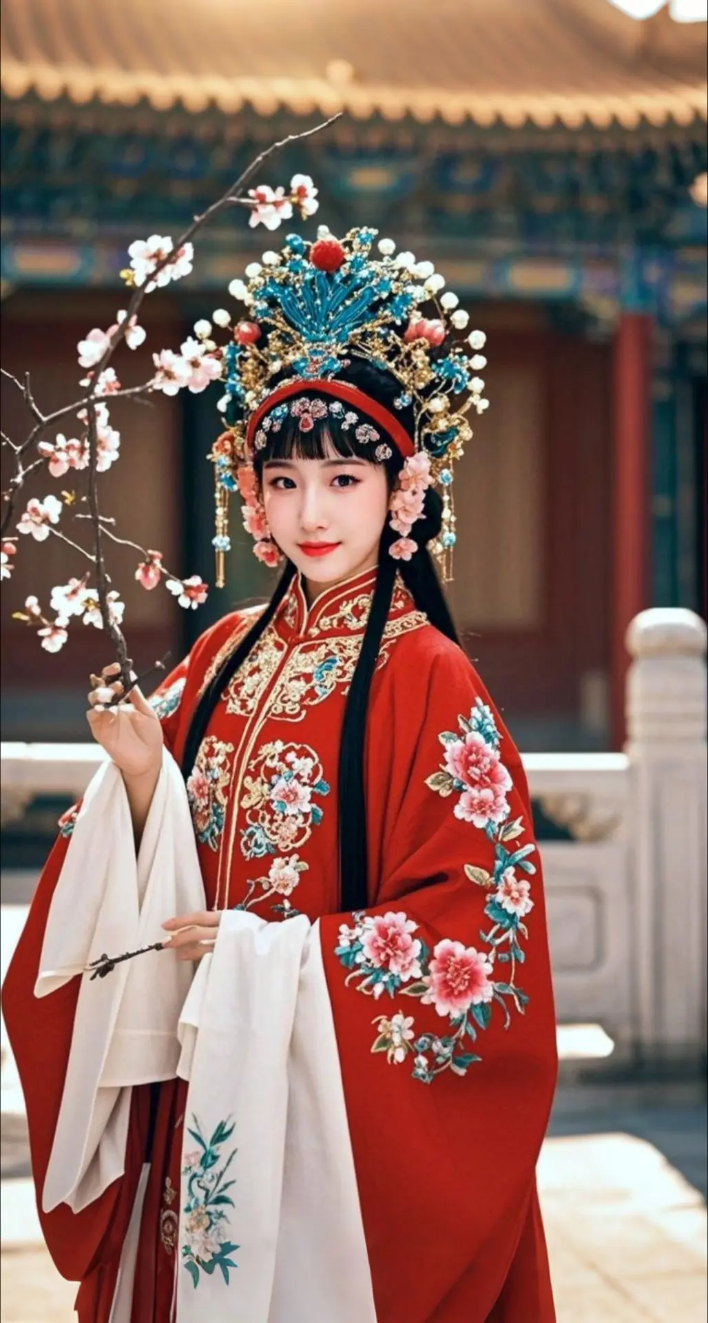 AI扩图 AI戏韵佳人