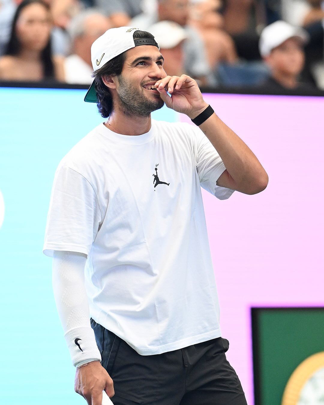 时隔4个月重返赛场🎾阿尔卡拉斯美网2026 训练图请查收🙌缤纷美网 美网