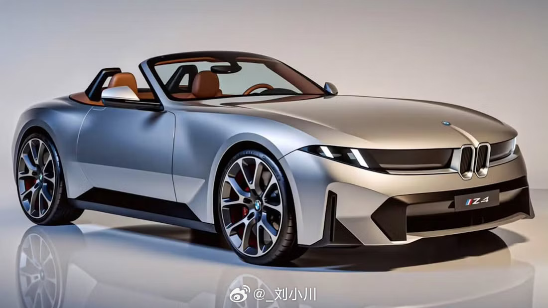 宝马[超话]全新一代宝马Z4渲染图 【新车渲染】下一代宝马Z4用上全新Neue 