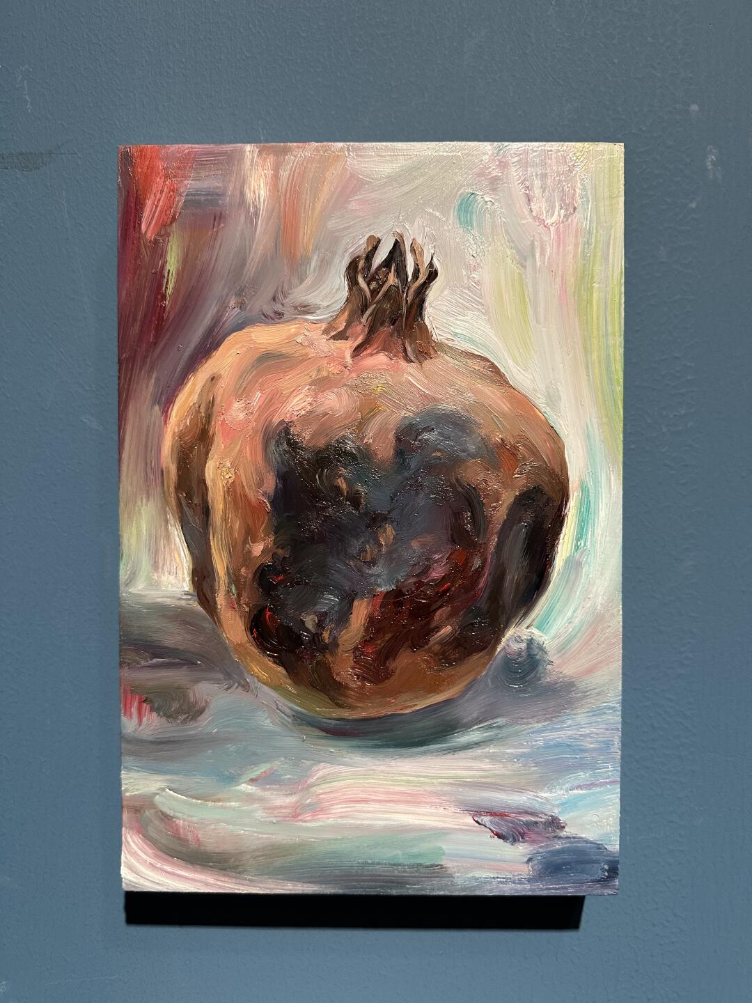 这得糟蹋了多少个石榴啊，不过钟璐画得真挺好的吧！画静物矩阵历来是央美毕...