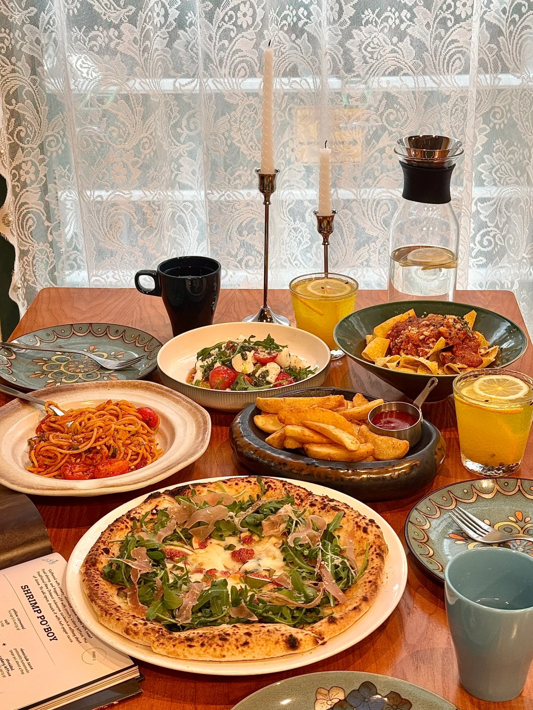 在西安吃到漂亮无花果披萨🍕！！！