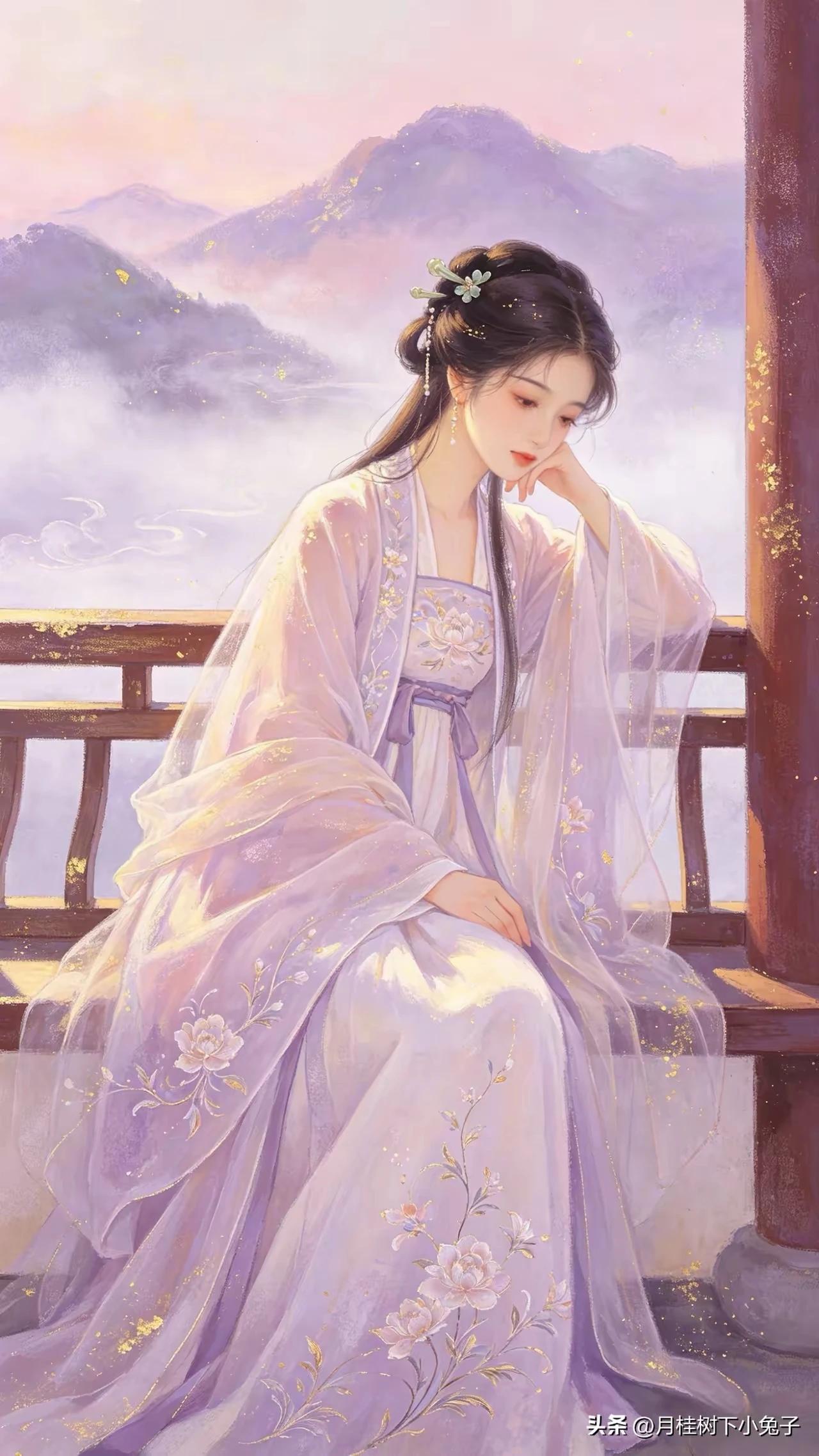 烟雨濛濛锁翠楼，
江花零落水东流。
郎舟不返空垂泪，
相思之苦谁解忧。