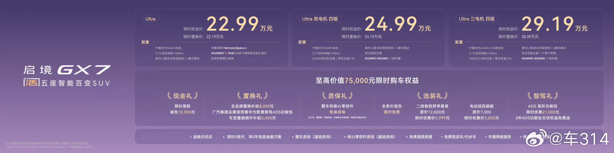 看完启境GX7的发布会，我有点感想与大家分享：首先，咱多的不说，启境GX7这个价