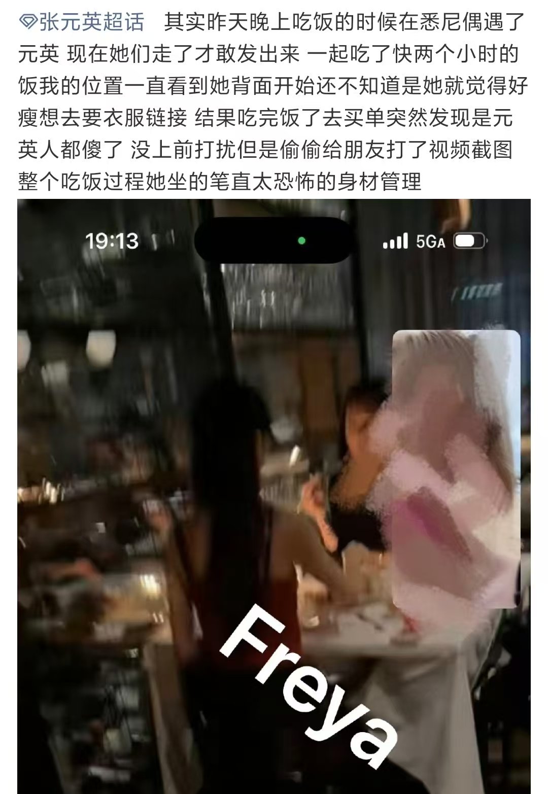 悉尼偶遇张元英网友悉尼偶遇张元英  张元英这个体态太好了 羡慕偶遇之人 