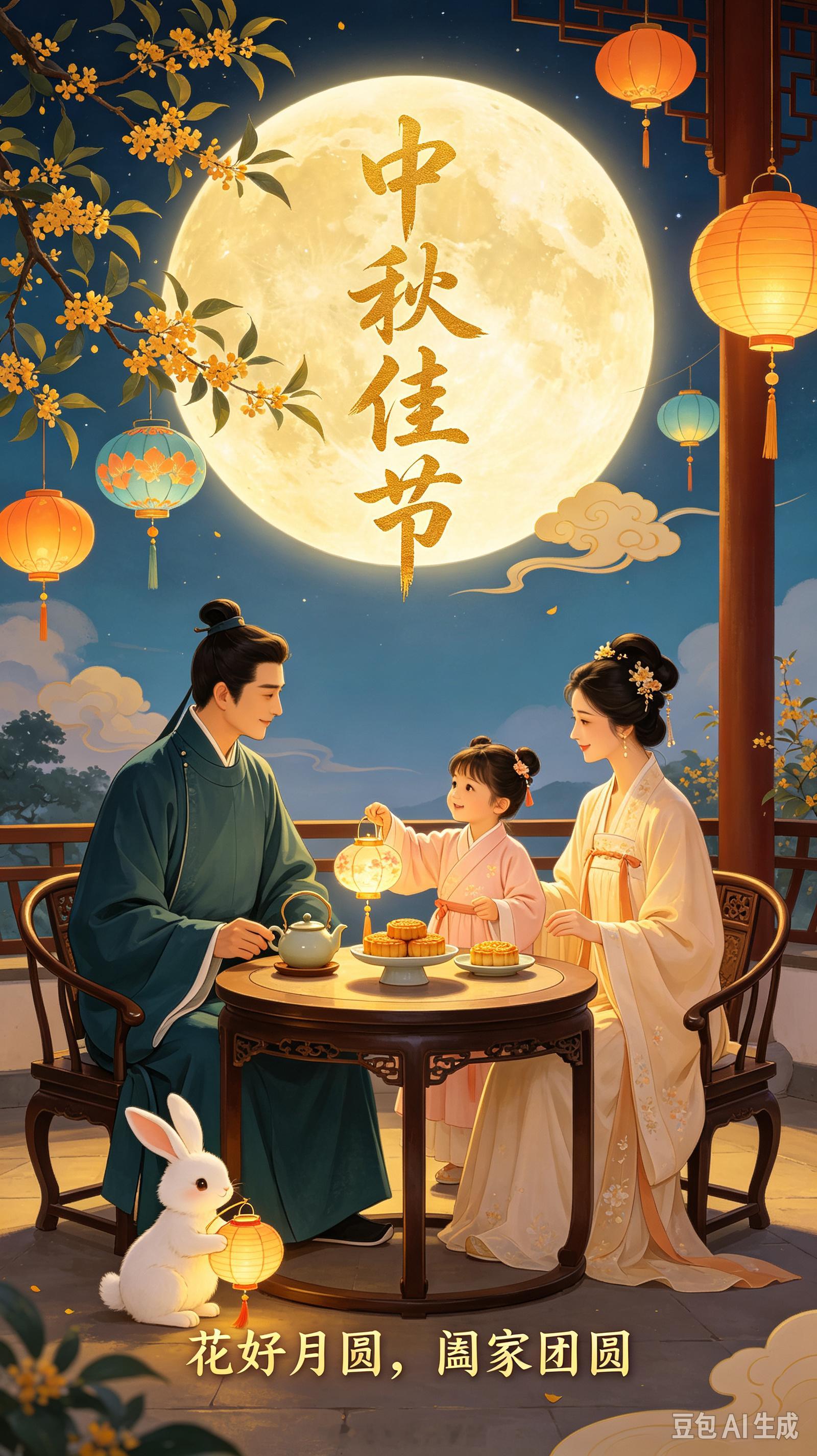 中秋节快乐！今天你吃什么馅的月饼？中秋节快乐！🥮中秋节308_IO中秋节快乐 