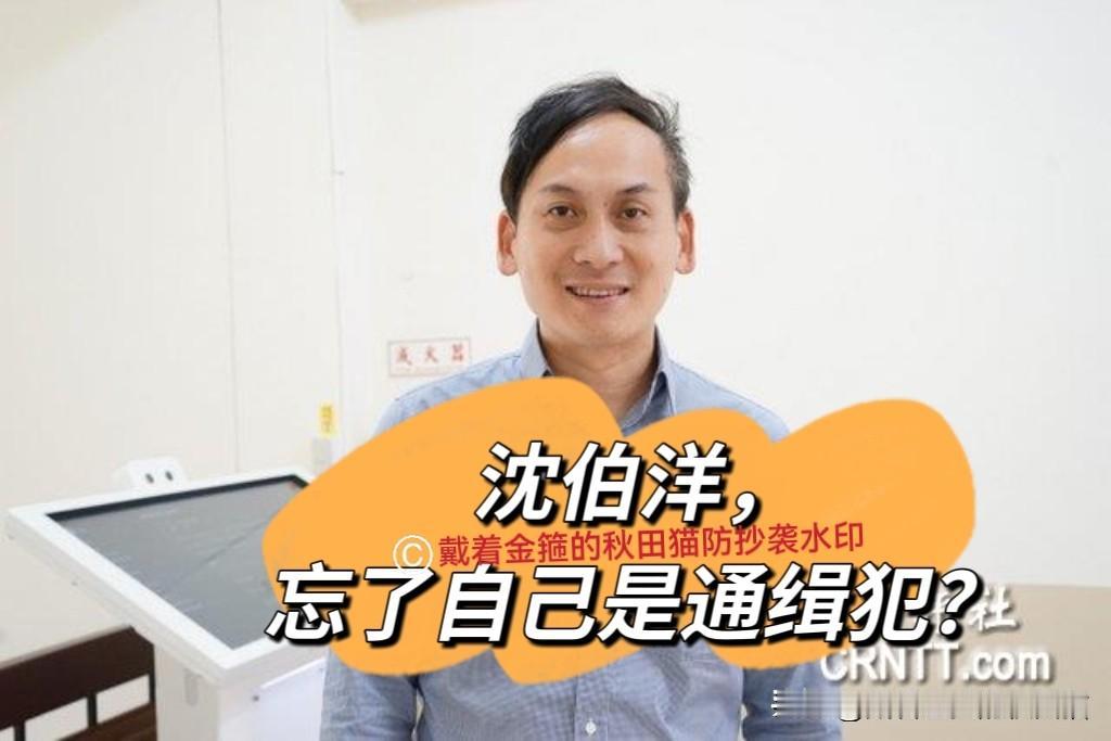 忘了自己是通缉犯？
沈伯洋突然改口说愿来大陆交流。叶元之：这是在为选举演戏～
