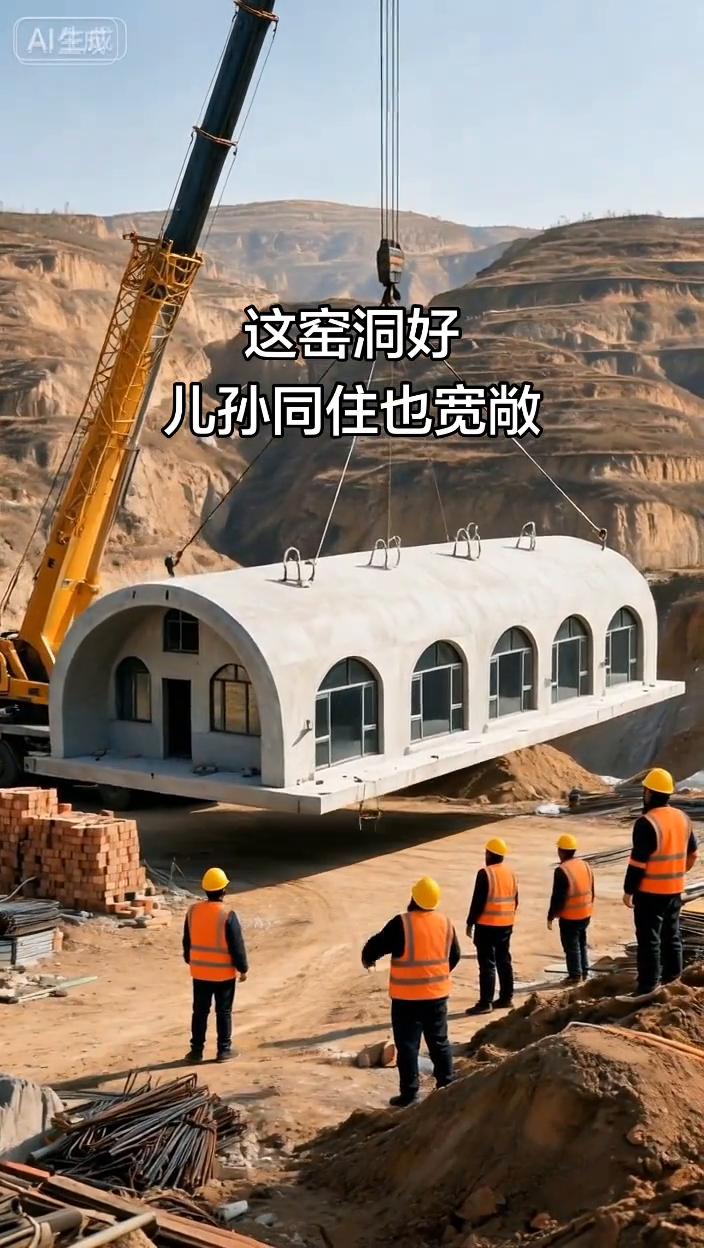 这窑洞好，儿孙同住也宽敞。