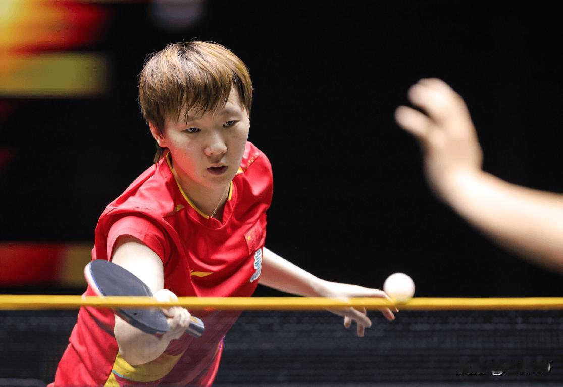 张本美和今天状态已经很好了，王曼昱反而状态比较一般，但就这样也拿下了，还是强啊王