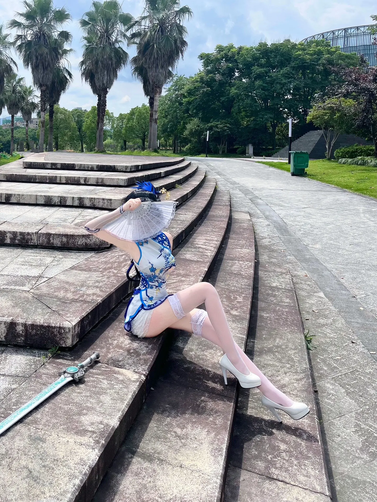 cos cos试衣 妖刀姬青花瓷 永劫无间 玩永劫无间的都长什么样