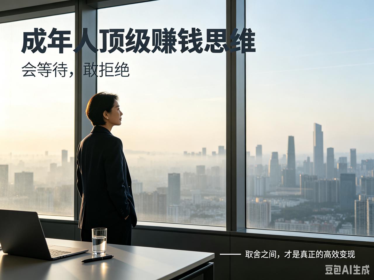 创业多年，我悟透一条极少有人懂的财富真相：
等待，本身就是在赚钱。
拒绝，更是最