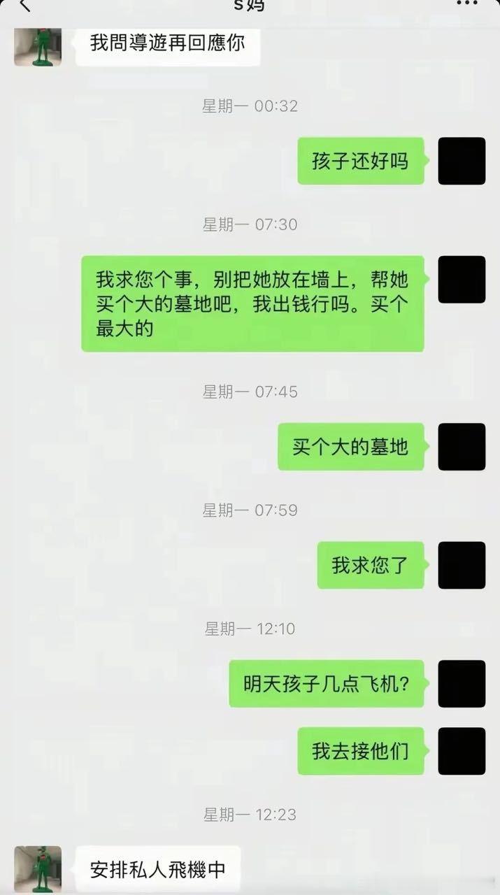 葛斯齐晒出S妈和汪小菲聊天截图（截图很显然是汪小菲提供给他的——真是条好狗，指哪