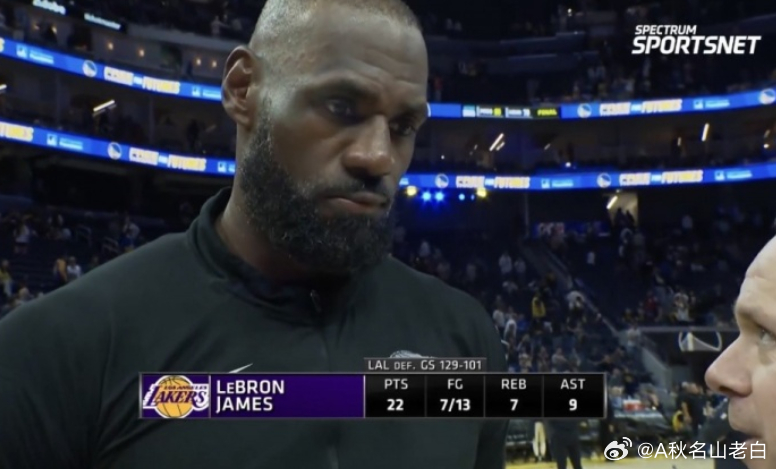 今日，湖人129-101客场击败勇士。赛后，湖人球星詹姆斯接受了采访。谈到将于明