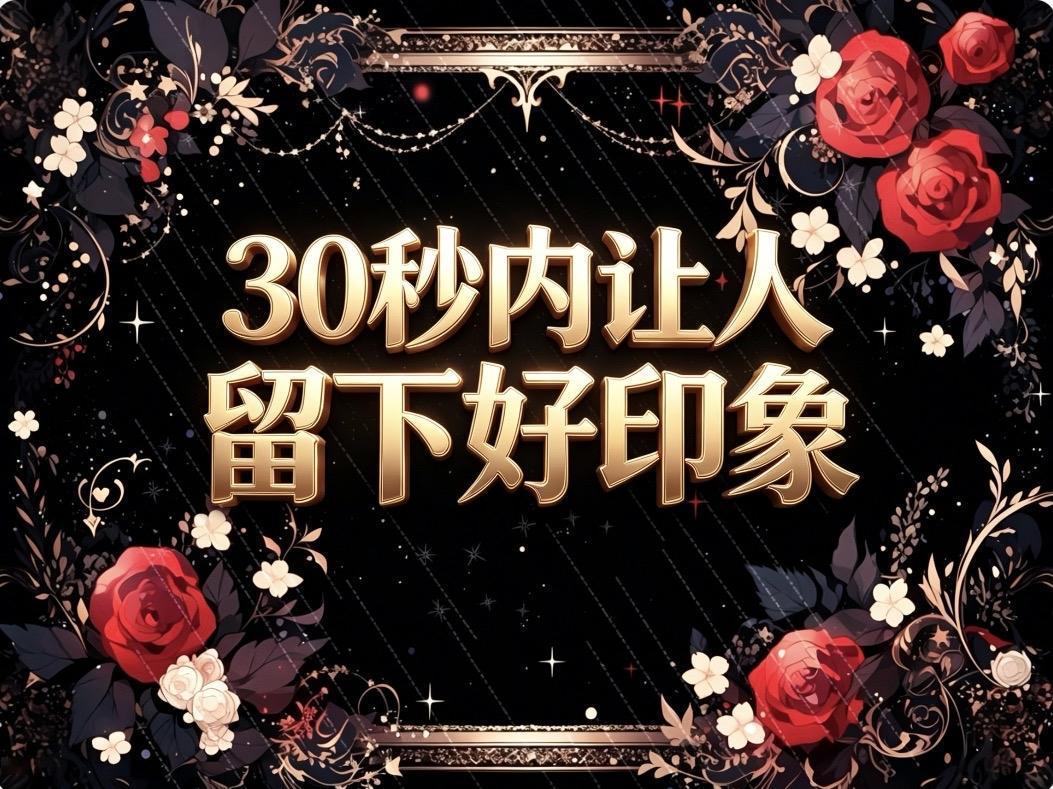 30秒内让人留下好印象（实操版）：


穿搭做减法：
衣服干净，颜色少就是高级。