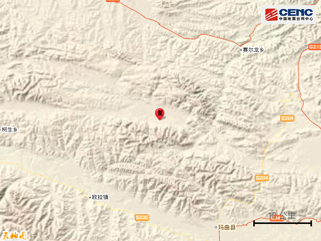 地震 青海黄南州河南县发生3.1级地震