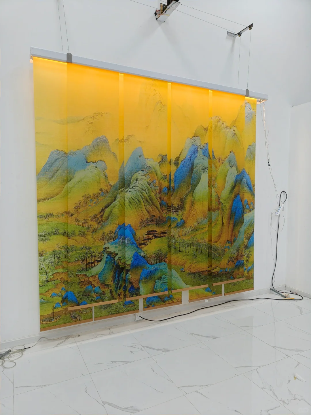 山水之间，梦回千年——绝美背景隔断帘