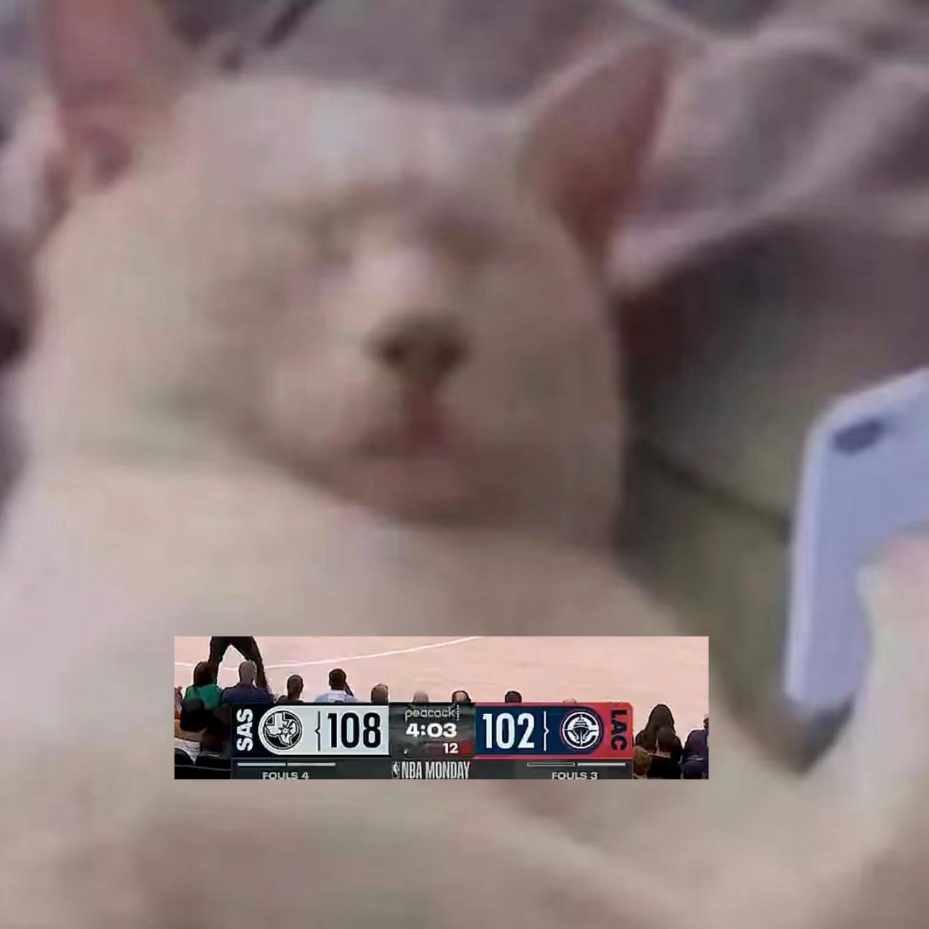 吃完饭回来 马刺vs快船