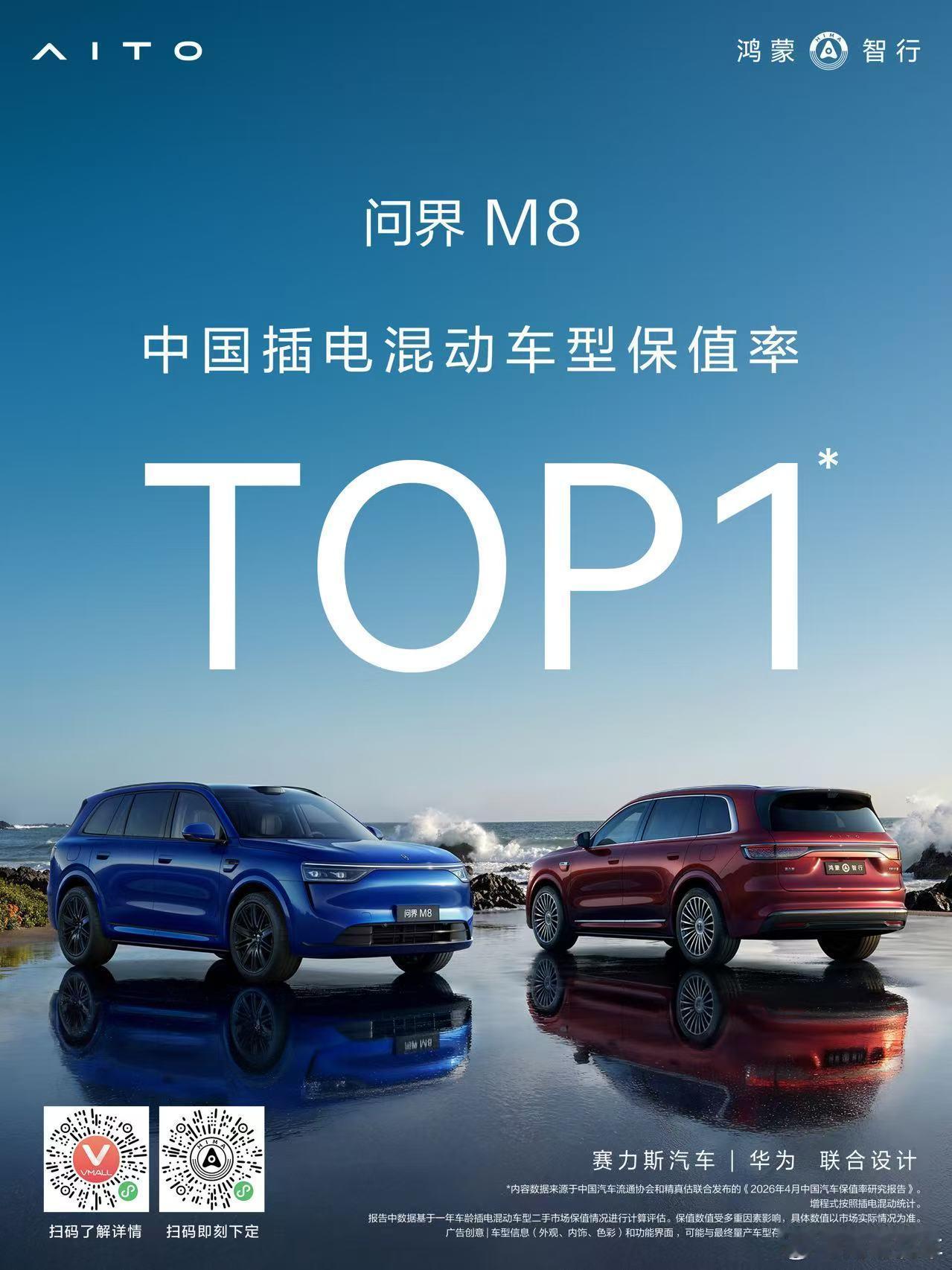 终于把保值率这块也补齐了，现在问界M8就是这个级别，这个价位的6边形战士 