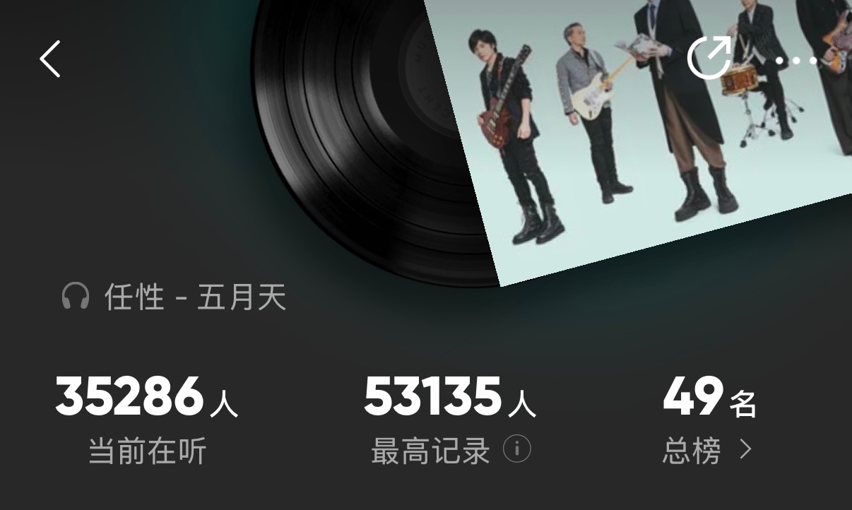 鸟巢开十万人演唱会的国民级歌手的能量，一首ost最高五万人收听，实时三万人收听，