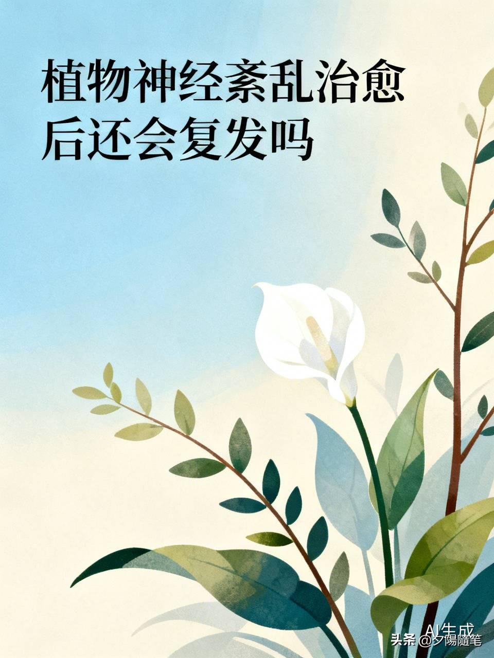植物神经紊乱治愈后不一定会复发，但复发风险是存在的。这病和精神压力、心理状态关系