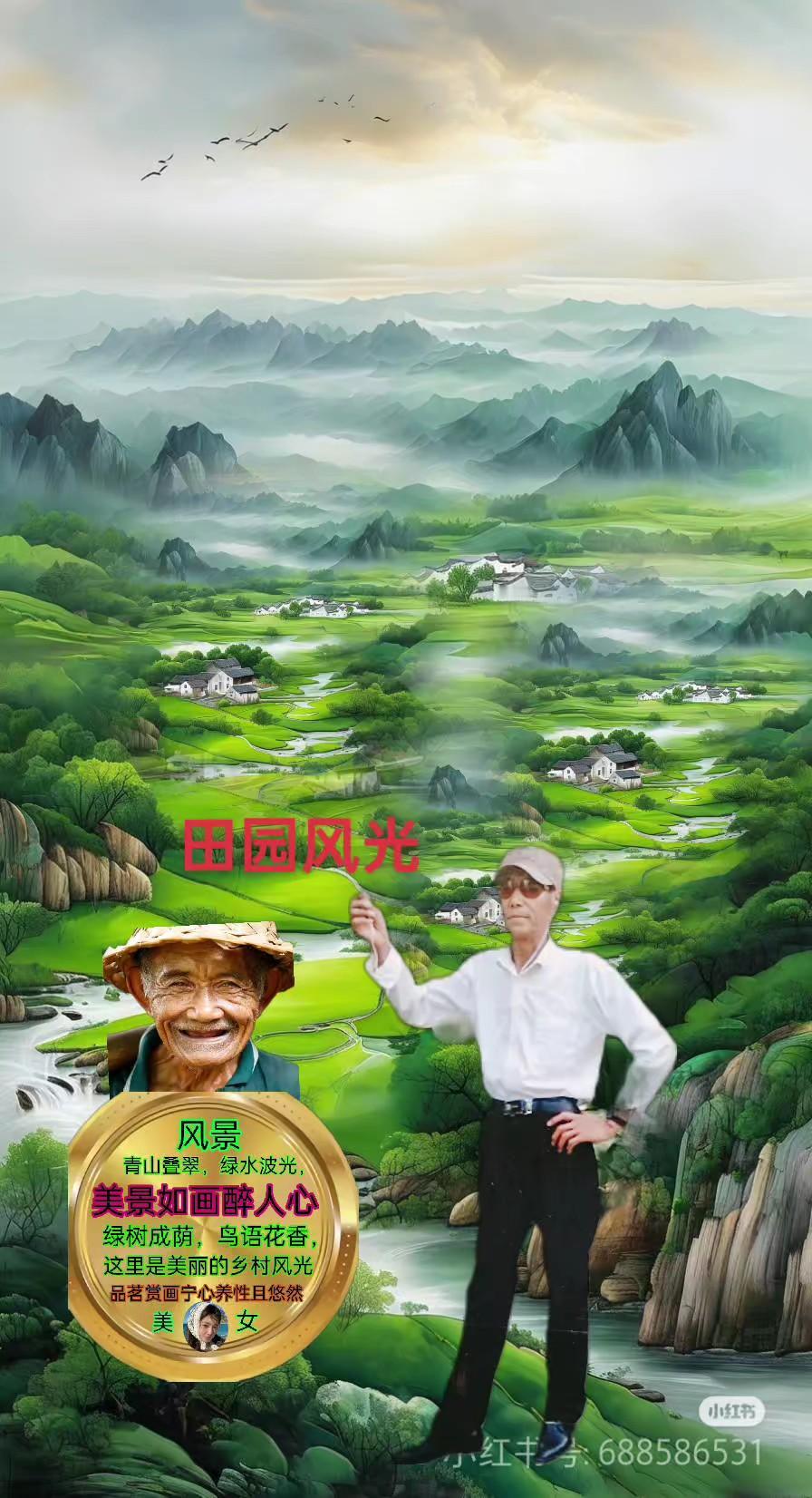 风景 梯田美景 青山绿水