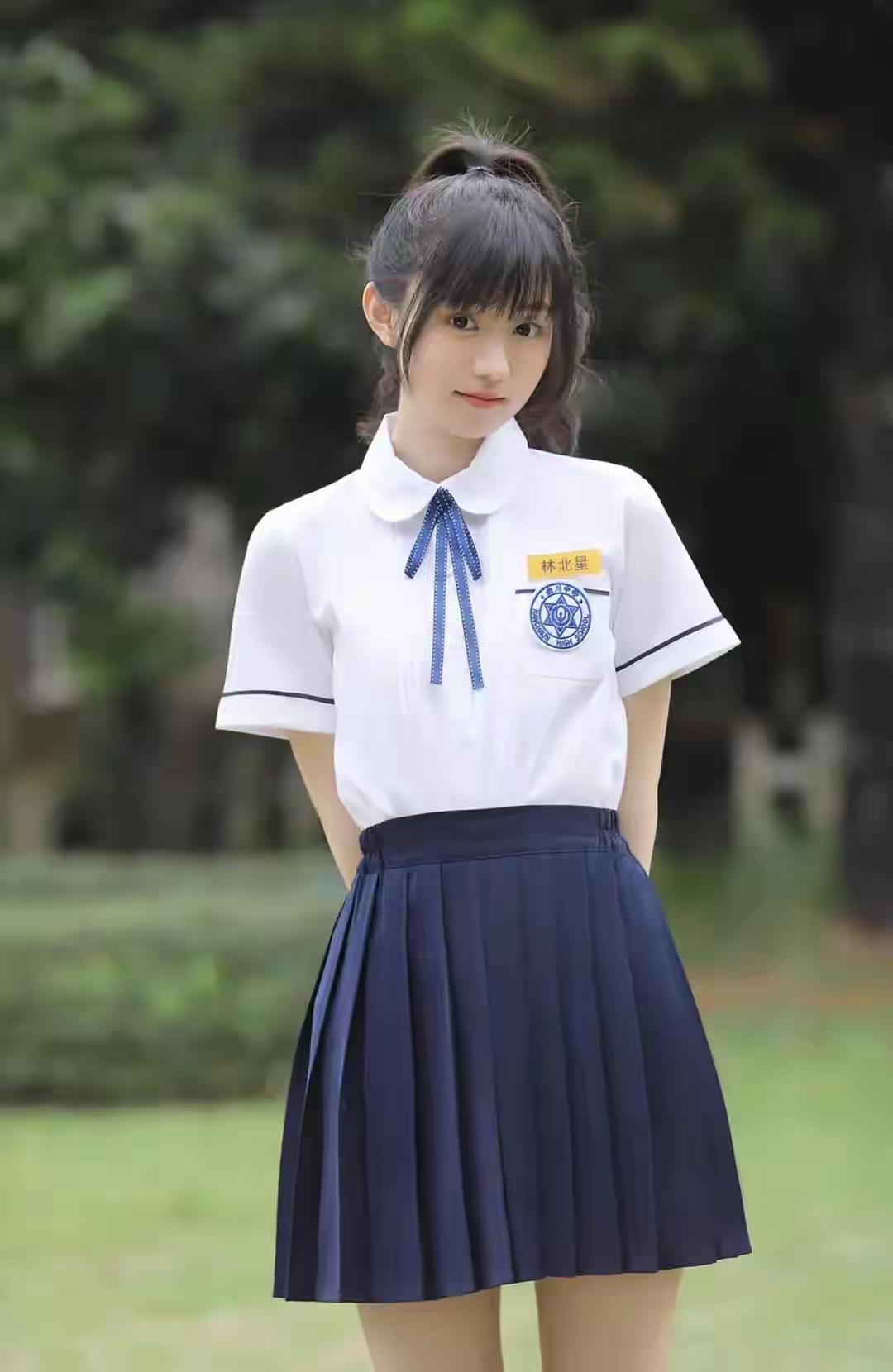 青春洋溢的校园风，少女感十足！💙📚