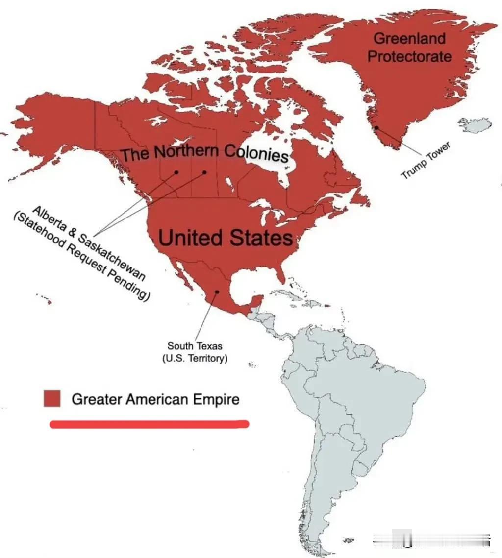 大美帝国：2348万平方公里，差不是俄罗斯的1.5倍！

果然是要“让美国再次伟