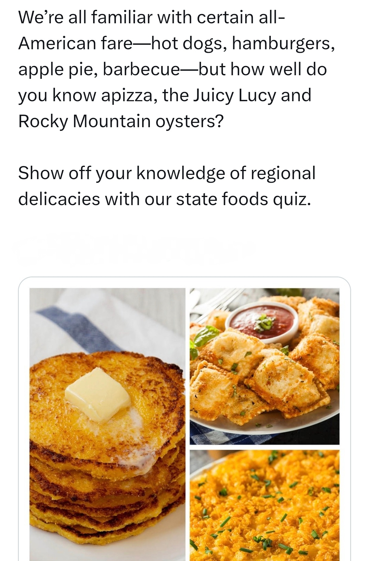 参考“regional delicacies”表达“地方美食”、“具有地方特色的