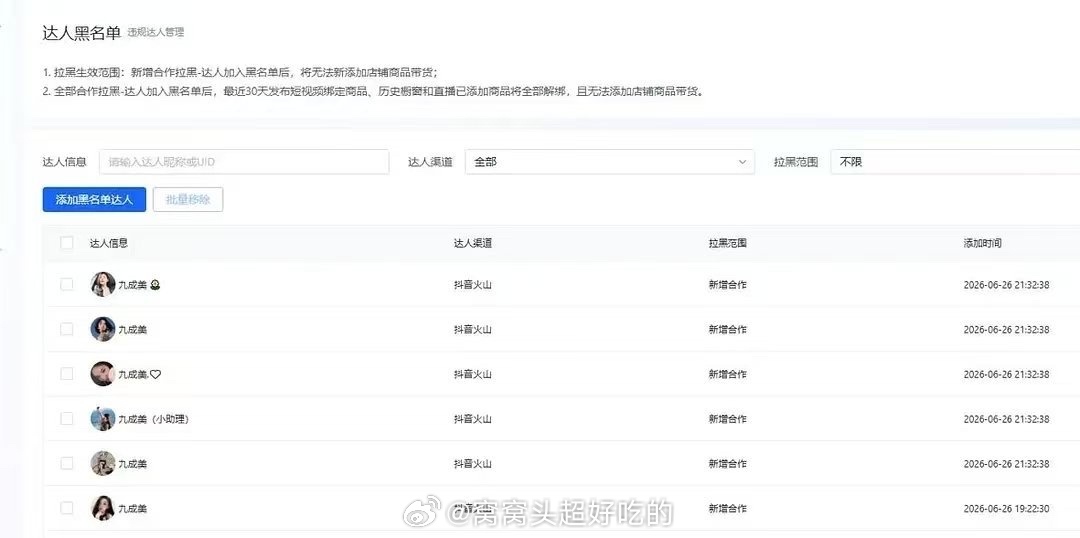 居然被全部拉黑了。。。看来品牌方们都懂道理啊 