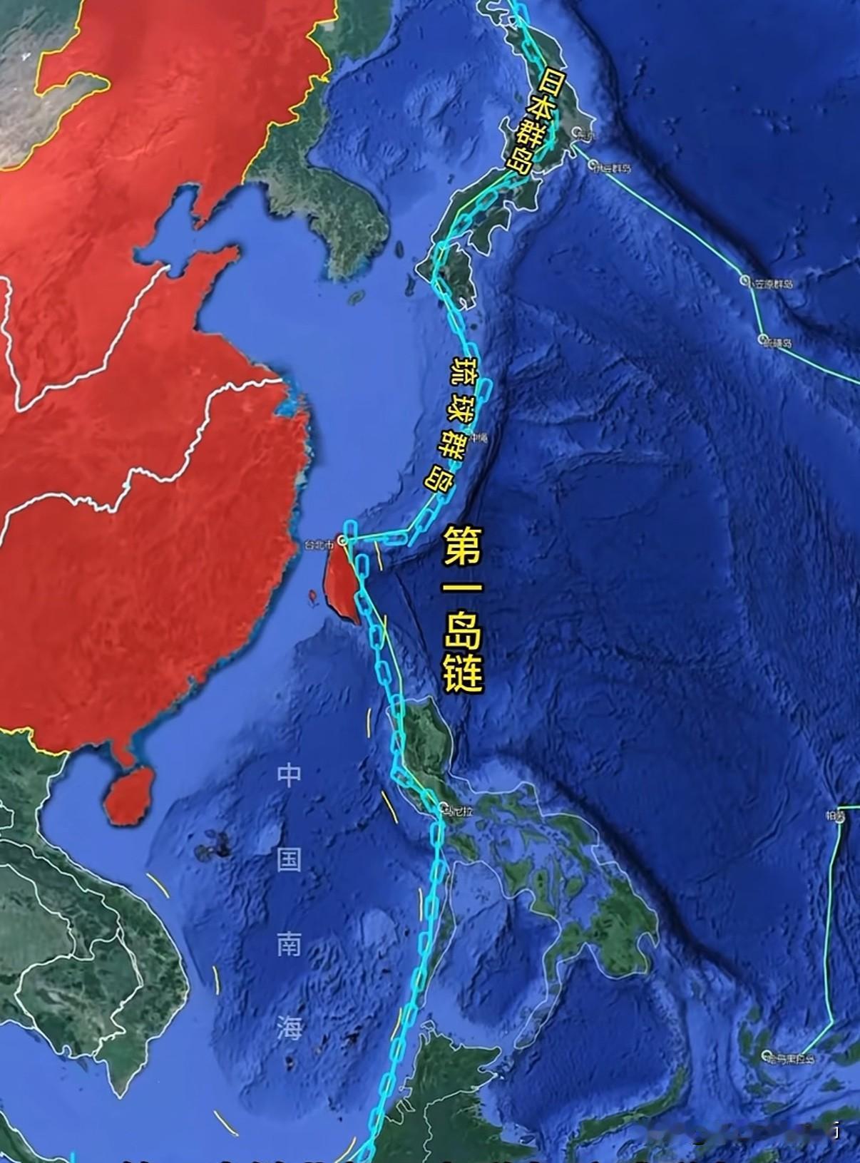 特朗普对台保持战略模糊，美军仅第一岛链就超200个基地！台海局势吕宋岛琉球群岛关