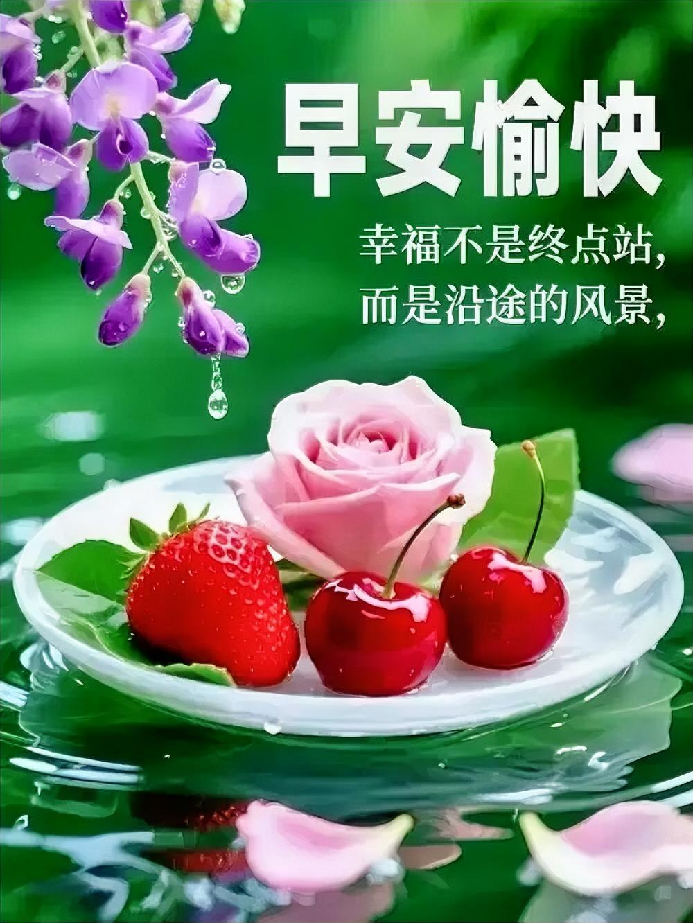 分享早安图片早安，愿你的每一天都如这清晨的美丽，幸福不是终点，而是旅途中的每一份