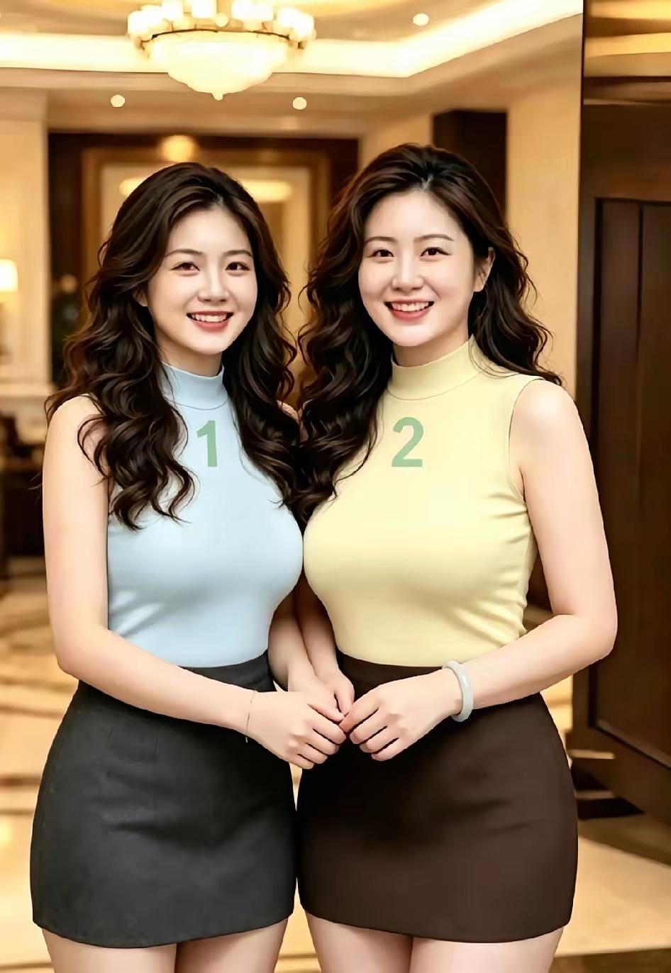 这母女两人长得太像，实在难以区分，
她们都时尚，不少网友认真比对都没猜对答案，真