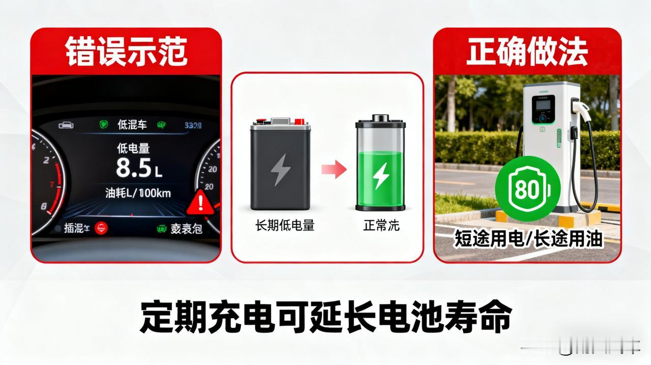 插混车一直不充电，当油车开行不行？修车师傅：后果很严重！

行是行，但非常不推荐