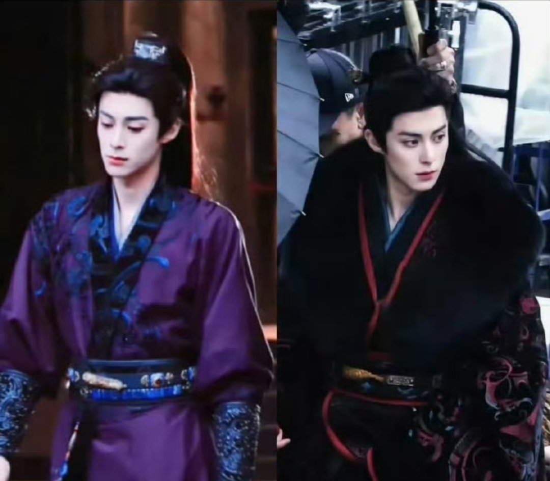 王鹤棣紫衣少年谢景行 这反差绝了呀！脸在江山 