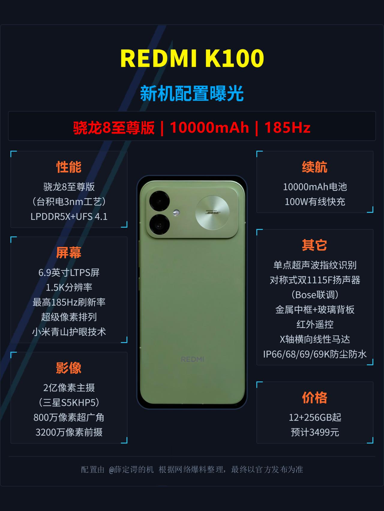 REDMI K100，小米的第一台续航怪兽