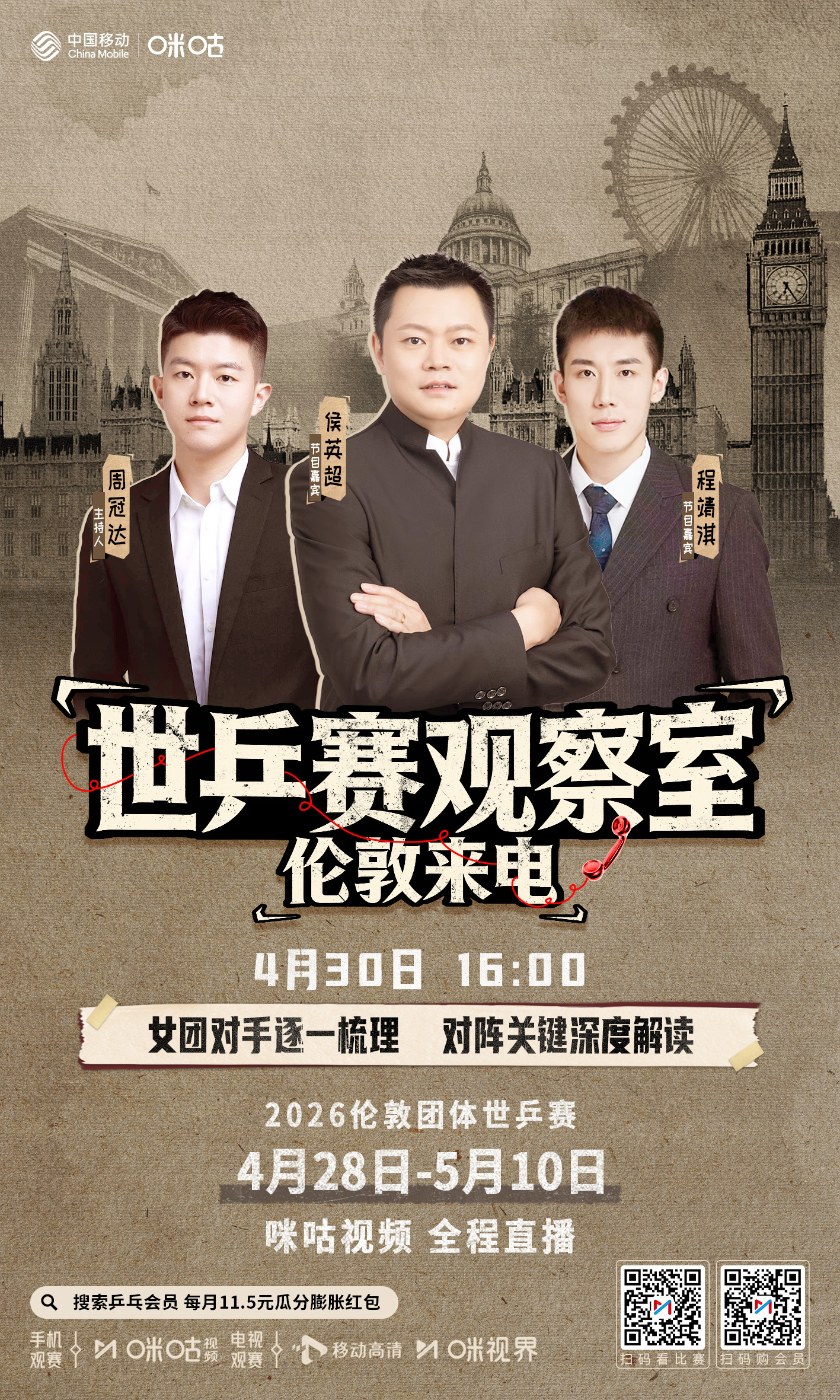 #2026伦敦团体世乒赛# ☎️ 世乒赛观察室-伦敦来电👧 女团对手对阵看点解