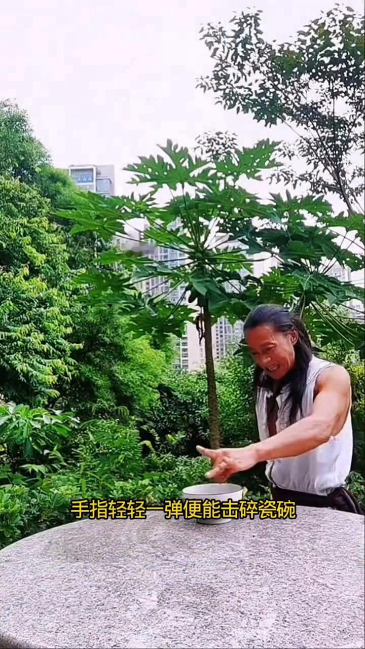深山侠客苦练硬功，身手不凡惊艳众人。
他是隐居深山的功夫侠客，单手就能吊挂房梁洗