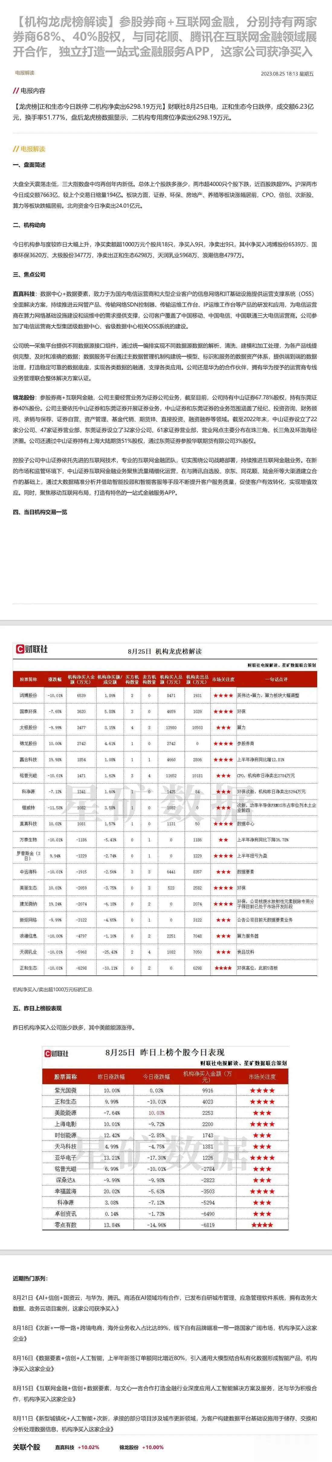 参股券商+互联网金融，分别持有两家券商68%、40%股权，与同花顺、腾讯在互联网