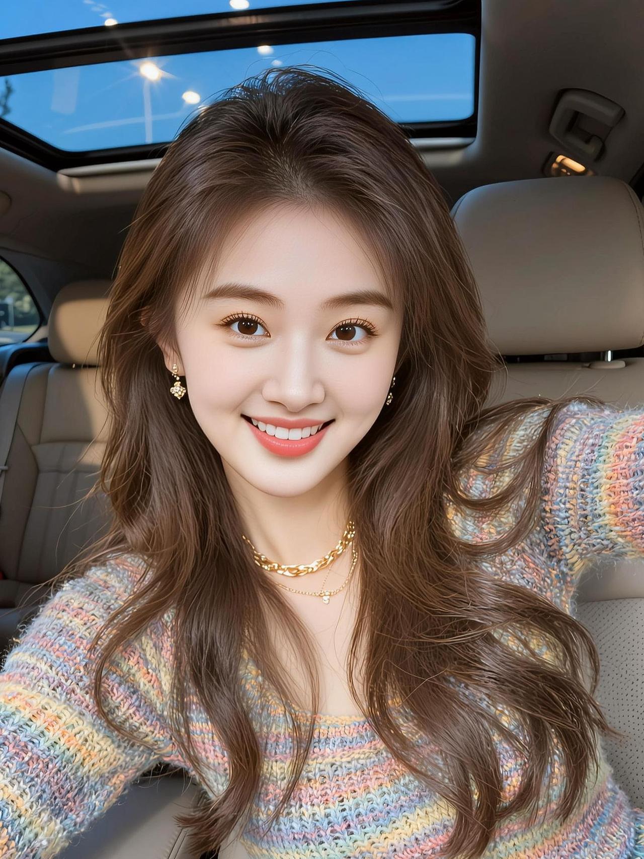 AI棕发甜自拍 抖音ai创作 2026新岁展望 规划未来的生活 祝福粉丝们开心快