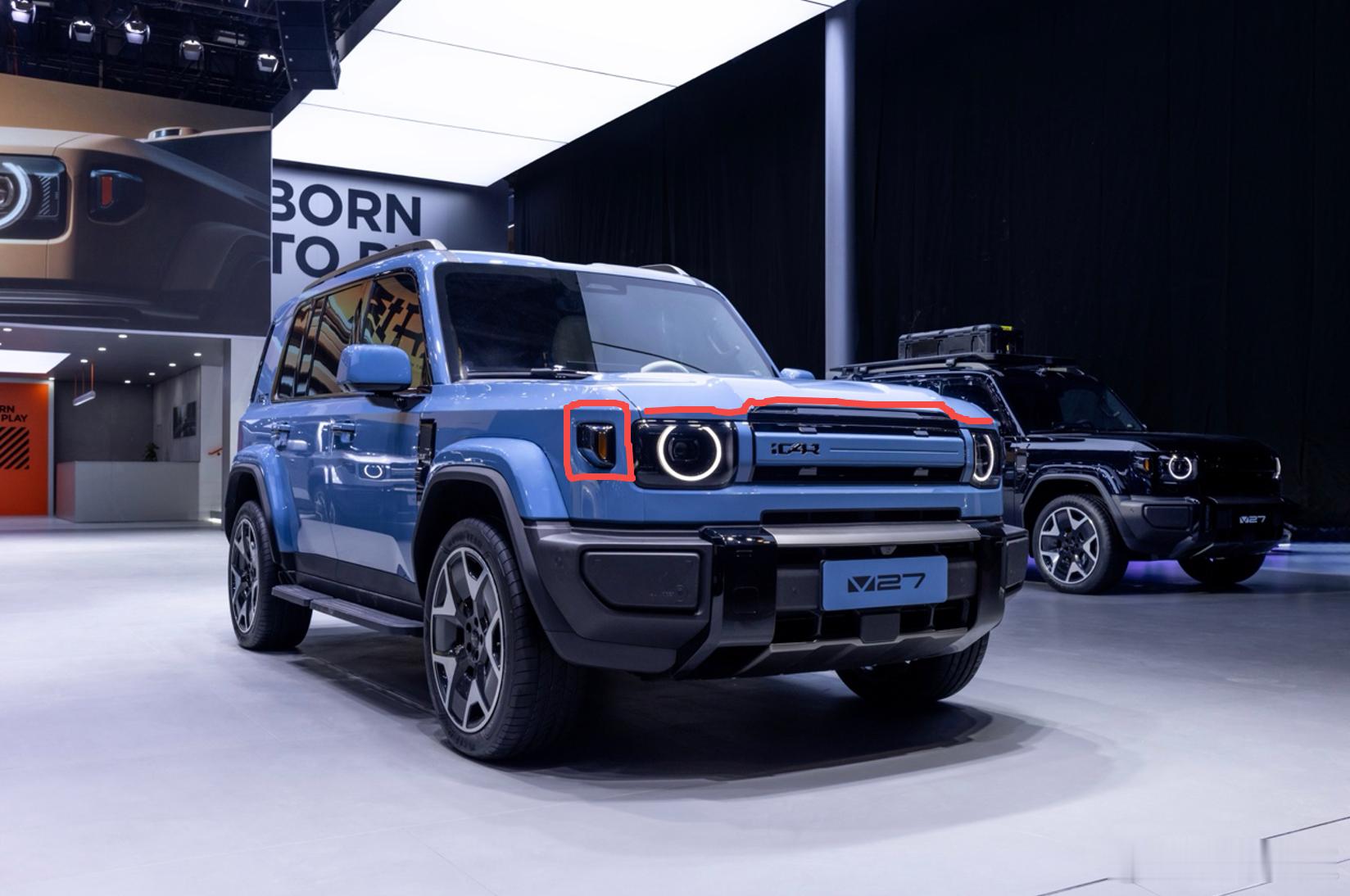 广州车展iCAR V27亮相， 尺寸方面长宽高为4909（小书包版）/5055（