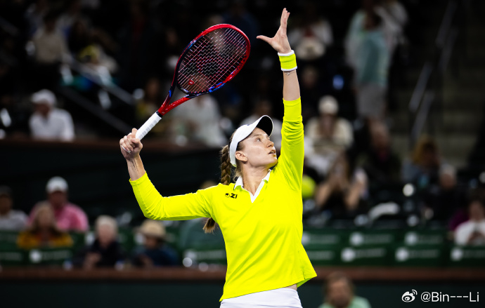 莱巴金娜稳稳晋级WTA1000印第安维尔斯站第三轮，前赛会冠军、3号种子莱巴金娜