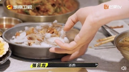#毛不易生吞八爪鱼# 毛不易是真勇士啊[赞]《我们仨》节目里店家端上来一盘活章鱼