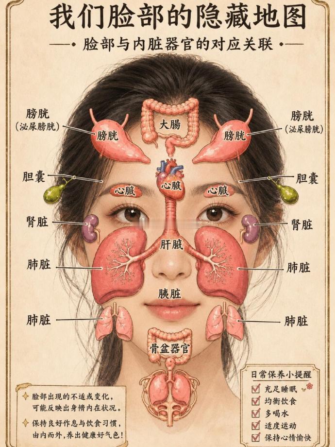 脸部的隐藏地图 